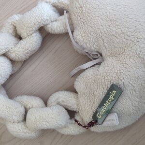 Coachtopia Cream Heart-Shaped Bag